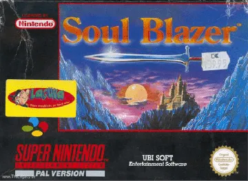 Soul Blazer (Europe) box cover front